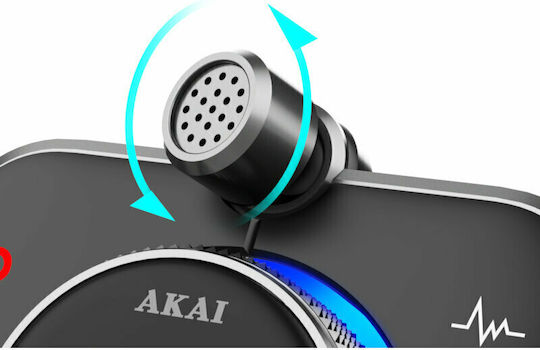 Akai Proffesional FM Предавател За Кола Fmt95bt С Bluetooth / MicroSD / Type-C