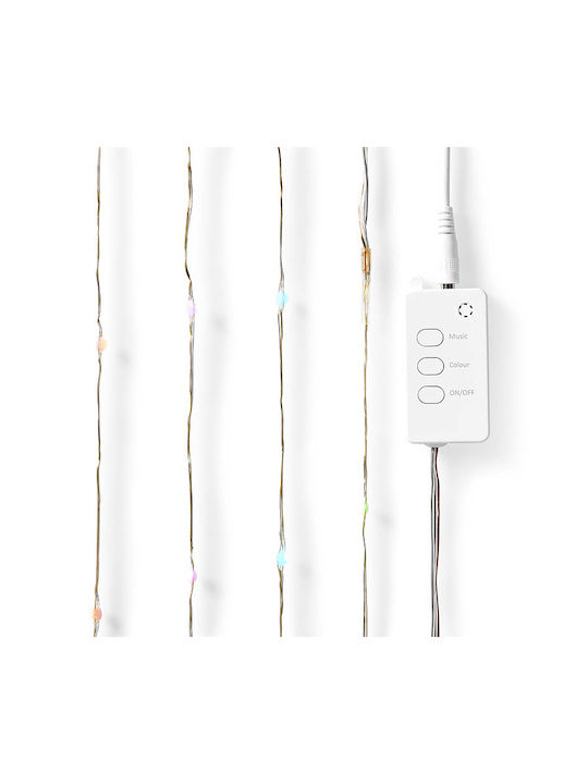 Nedis Luminiță Garland LED Smart Etanșă 5m RGB Wi-Fi IP44