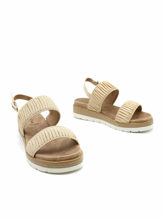 Women's Platform Shoes Beige 5-28108-28 355