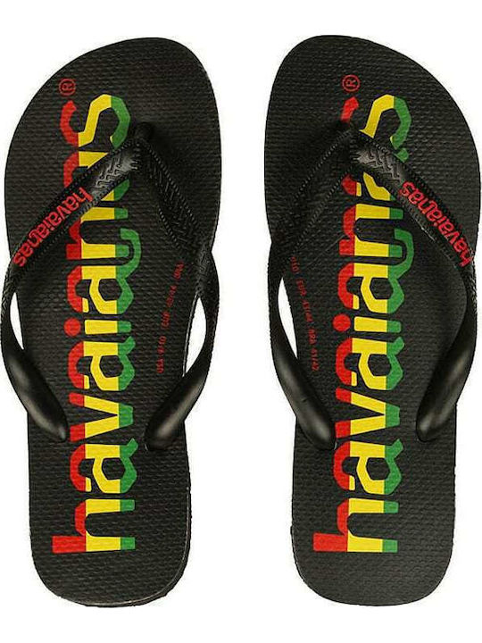 Top Logomania Men's Flip Flops Black