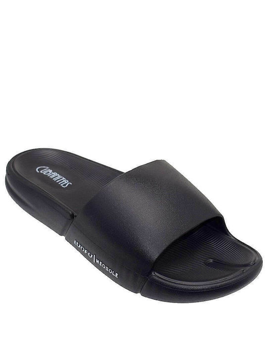 Cubanitas Men's Slides Black