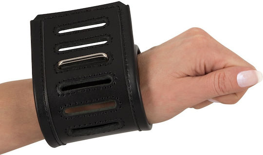 Zado Leather Wrist Restraints Χειροπέδες Black