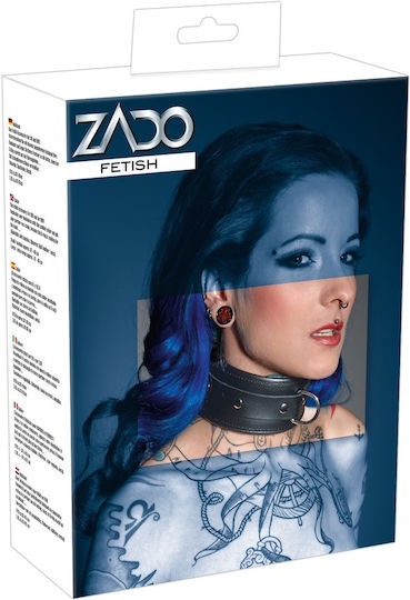 Zado Leather Collar Κολάρο L/XL Black