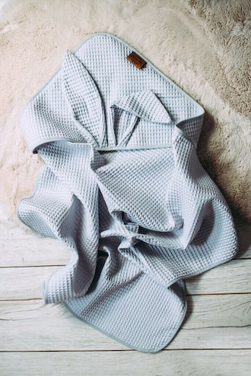 Beboulino Одеяло Детски пелени за пелени For Baby Pique Сив 78x78см.