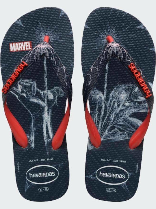 Top Marvel Spiderman Herren Flip Flops Ruby Red