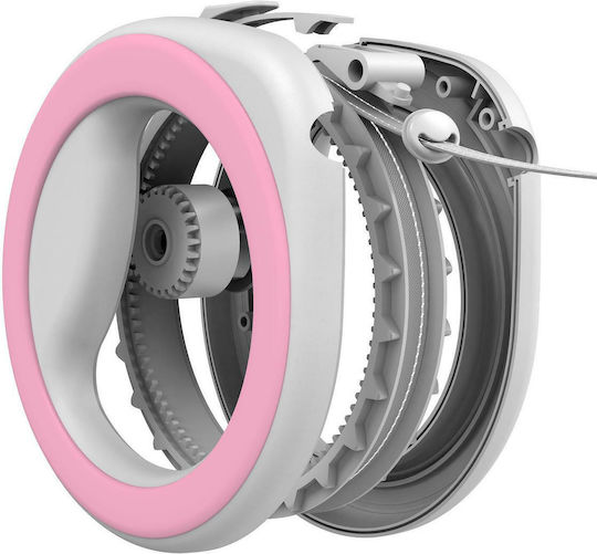WauDog Foldable Dog Leash/Lead Strap Ring Shaped XS-M in Pink color 2.9m up to 40kg