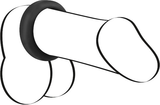 You2Toys Black Velvets Cock Ring 3.8cm