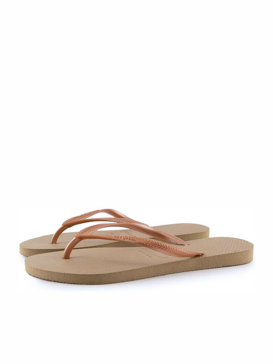 Slim Women's Flip Flops Rose Gold