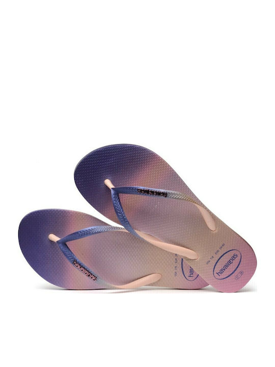 Gradient Sunset Flip Flops Ballet Rose