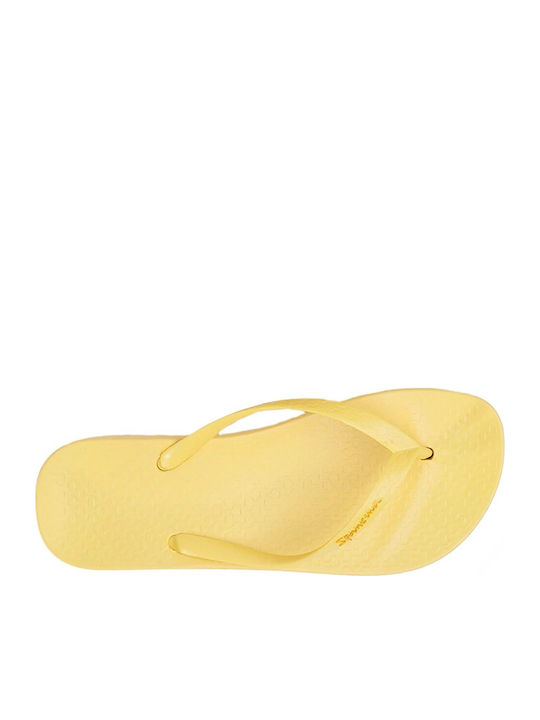Women's Flip Flops in Yellow Color