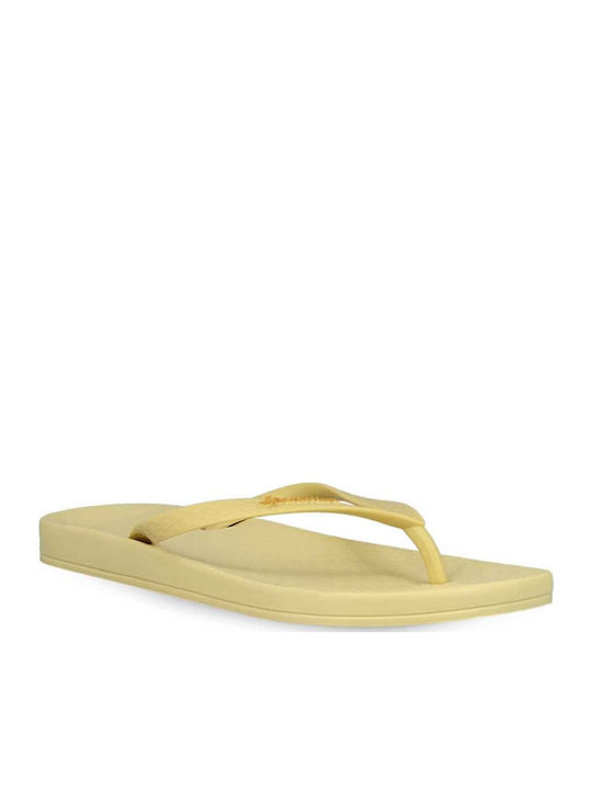 Women's Flip Flops in Yellow Color