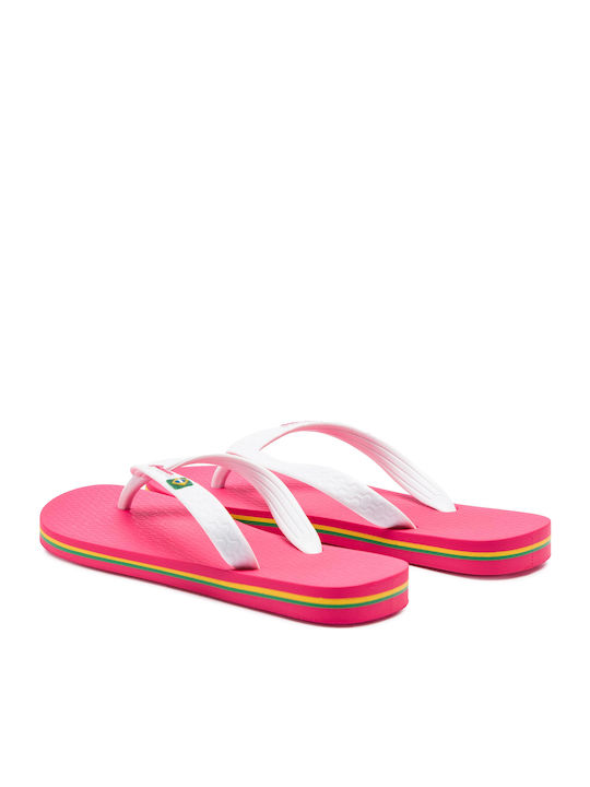 Classica Brazil Σαγιονάρες σε Λευκό Χρώμα 80408-24044 780-18308/WHITEFUCHSIA