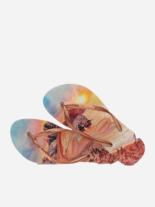 Havaianas Paisage Flip Flops Μπεζ