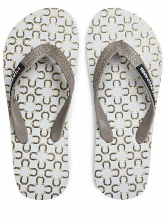 Vaian Frauen Flip Flops in Beige Farbe