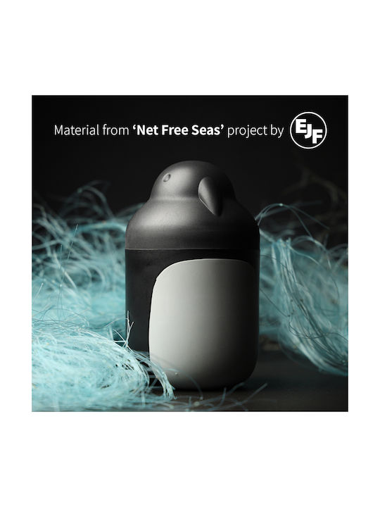 Qualy Plastic Cotton/Swabs Case Countertop Black