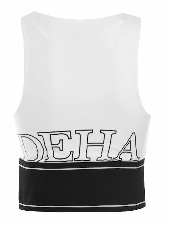 Γυναικείο Crop Top Αμάνικο Καλοκαιρινό Λευκό