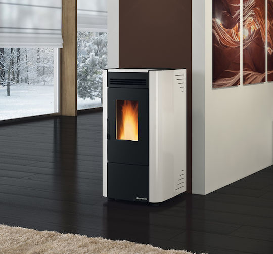 La Nordica Ketty Evo Σόμπα Pellet Αερόθερμη 6.5kW Μπεζ