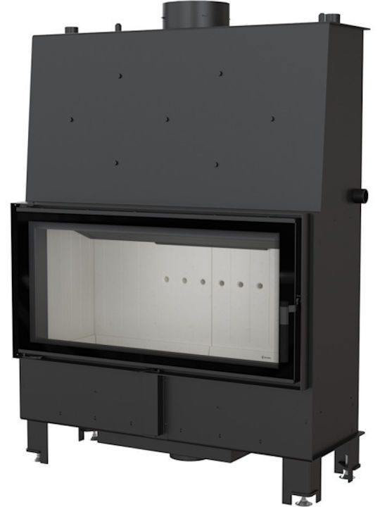 Kratki Lucy PW 20 W Ενεργειακό Τζάκι Ξύλου Καλοριφέρ 20kW Ίσιο με Ανοιγόμενη Πόρτα Κλειστού Δοχείου