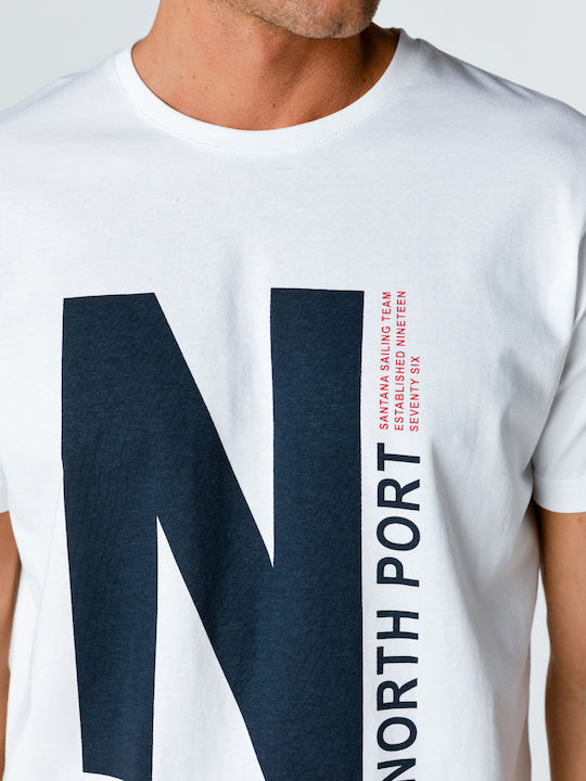 Snta T-shirt with Print Big N NORTH PORT - White