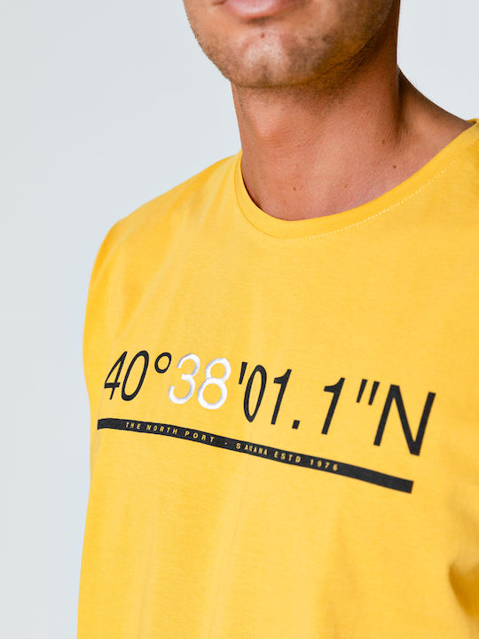 Snta T-shirt with Print & Embroidery 4038011N - Yellow