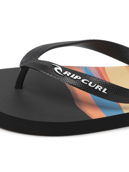 Retro Open Toe Ανδρικά Flip Flops Μαύρα