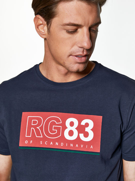 RedGreen T-shirt με Τύπωμα RG83 Of Scandinavia - Μπλε Navy