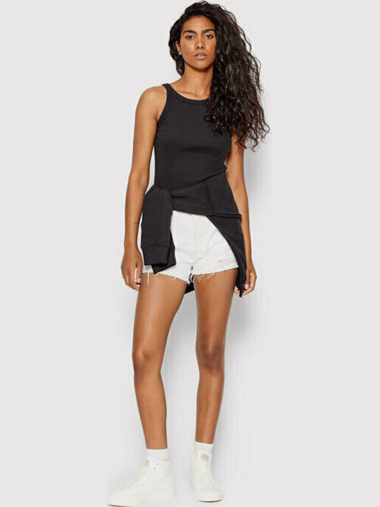 Originals Red Tab Women's Blouse Cotton Sleeveless Black