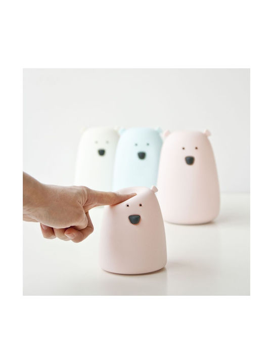 Rabbit & Friends Nachtlichter Für Das Kinderzimmer Mini Bär Batterien Rosa Warm