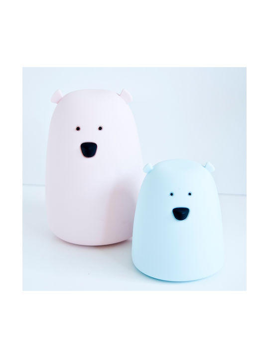 Rabbit & Friends Нощна Светлина Mini Bear Батерии Синя