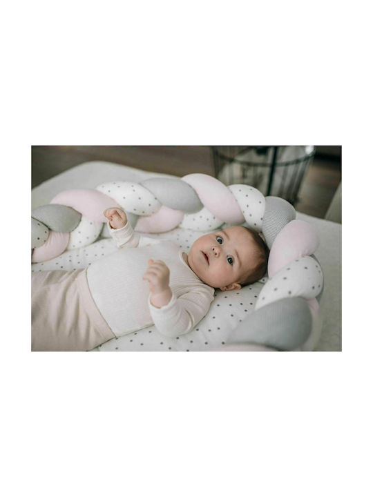 Bubaba Baby Nestkissen Zopf Mehrfarbig