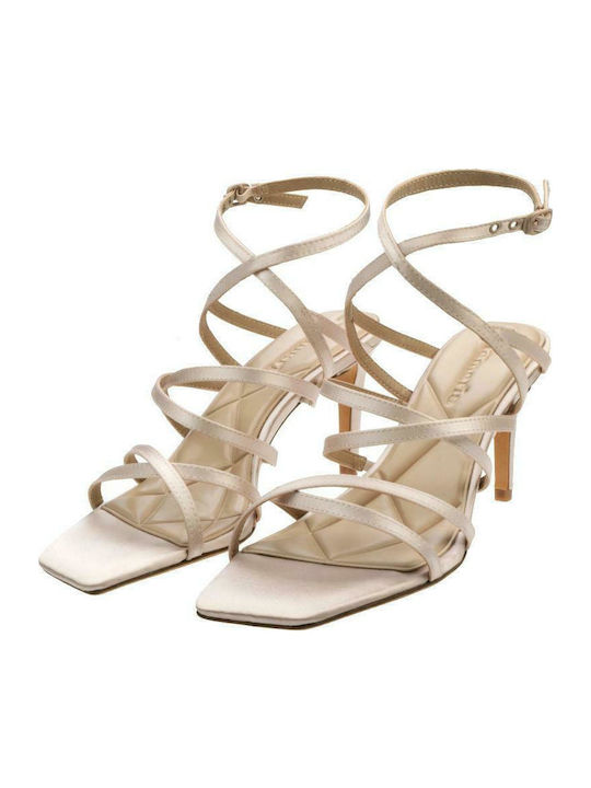 Stoff Sandalen Platinum