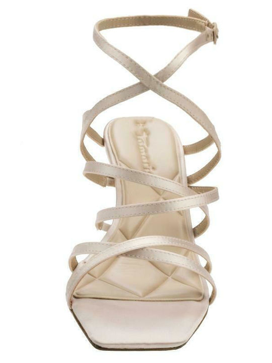 Stoff Sandalen Platinum