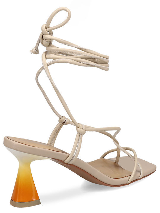Sandalen Ecru