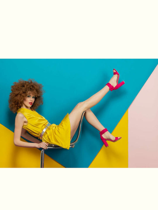 Suede Sandals Pink