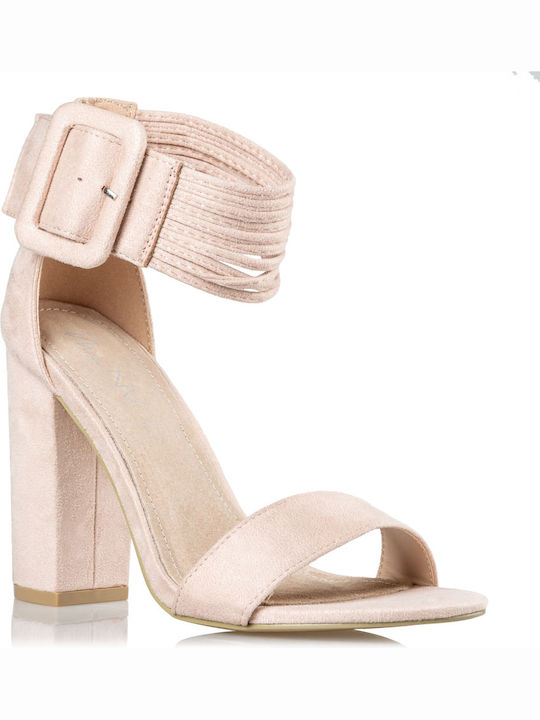 Suede Sandals Pink