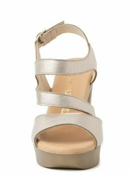 Leather Sandals Silver