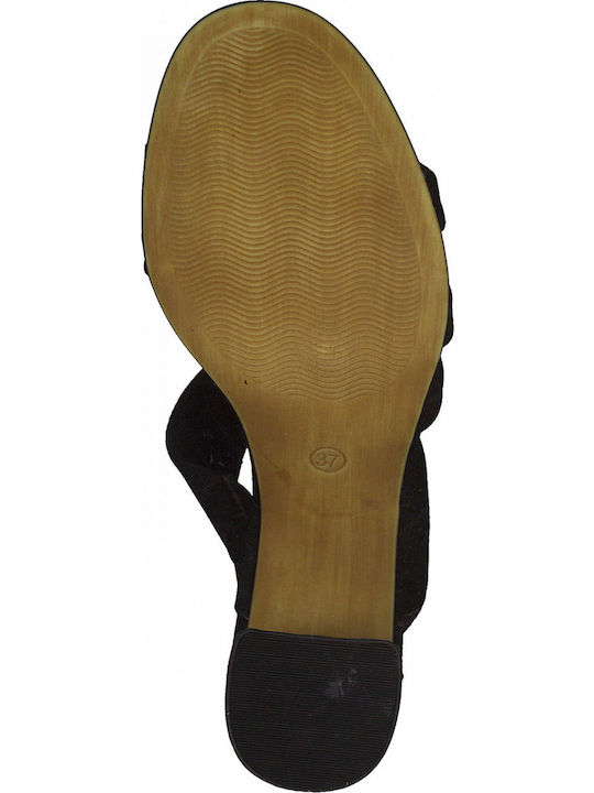 Suede Sandalen Schwarz