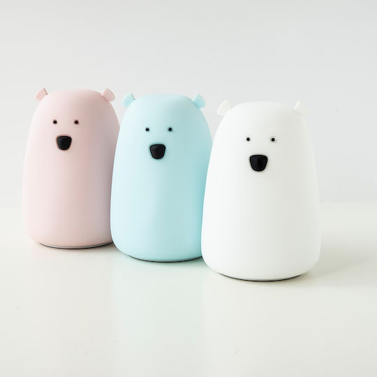 Rabbit & Friends Night Light Bear Remote USB White