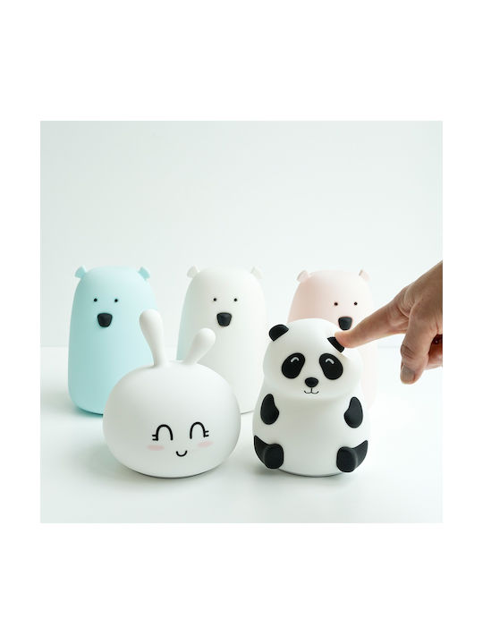 Rabbit & Friends Φωτάκι Νυκτός Panda USB Λευκό