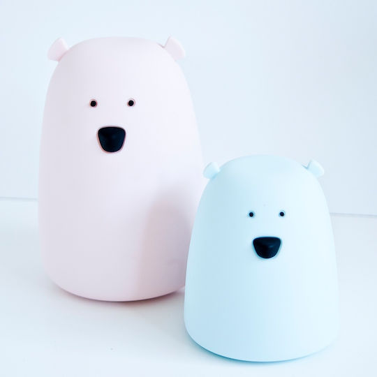 Rabbit & Friends Нощна Светлина Мечка Батерии Розова