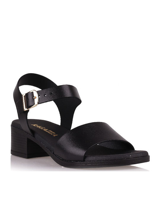 Leder Sandalen Schwarz