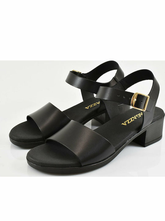Leder Sandalen Schwarz