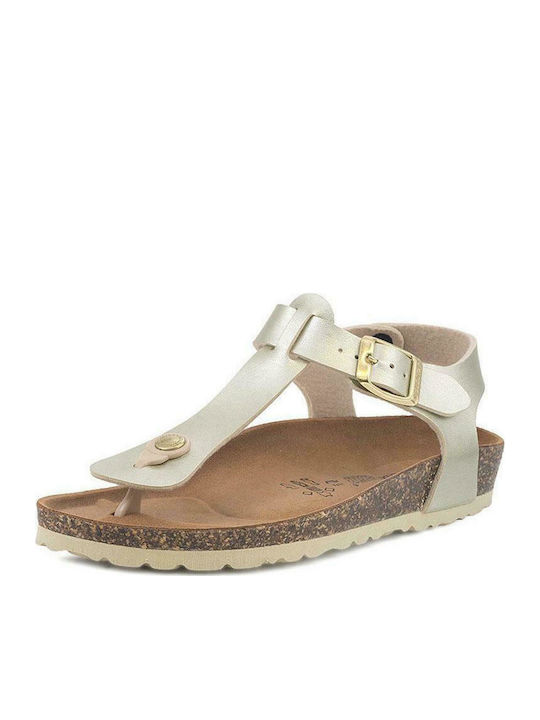 Goldstar GS1831 Women's Flat Sandals in Gold Color