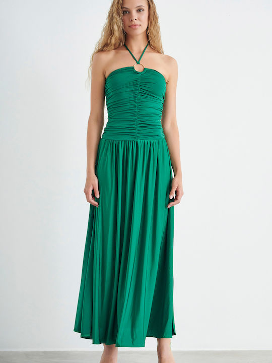 SugarFree Maxi Καλοκαιρινό Βραδινό Φόρεμα Πράσινο