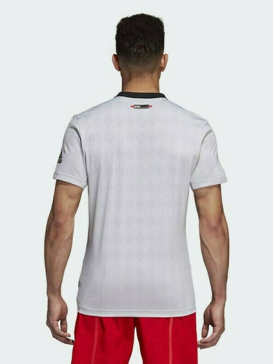 Adidas Barricade Polo Shirt Bluza Sportivă pentru Bărbați cu Mânecă Scurtă Polo Gri