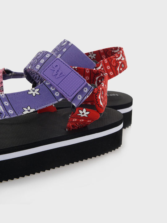 Camping7-LT Flatforms Damen Sandalen