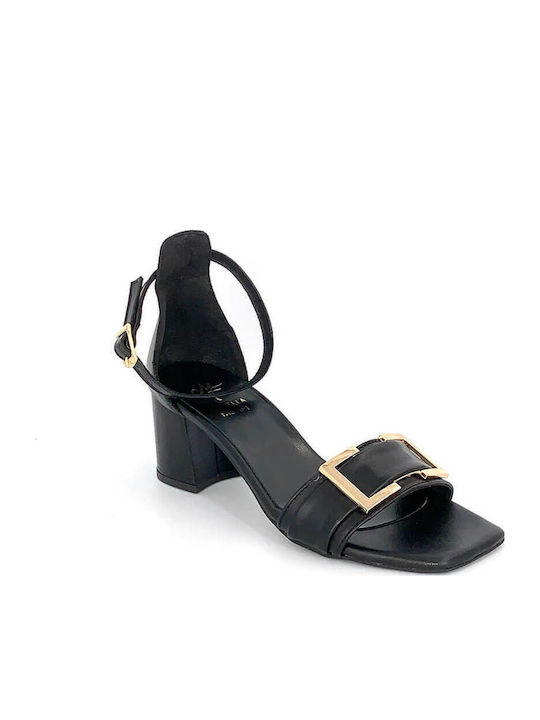 Leather Sandals Black