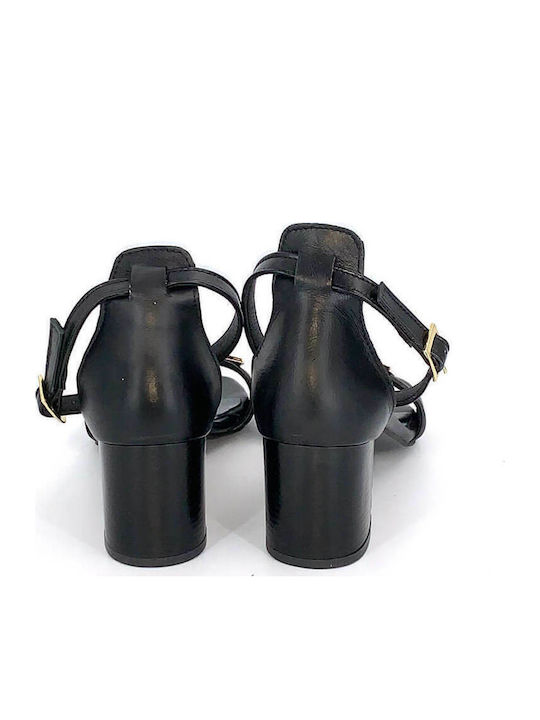 Leather Sandals Black