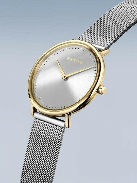 Bering Time Women's Watch with Silver Metal Bracelet