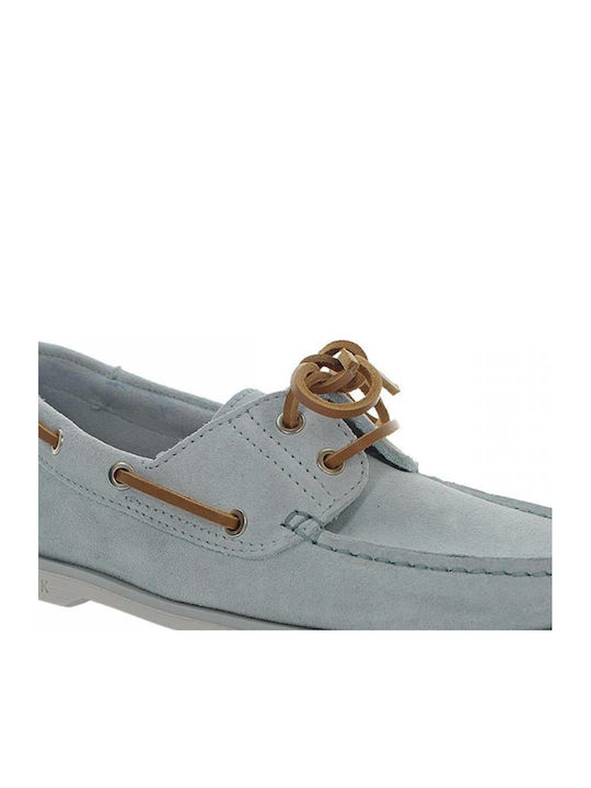 Navigator Women's Boat Shoes in Light Blue Color